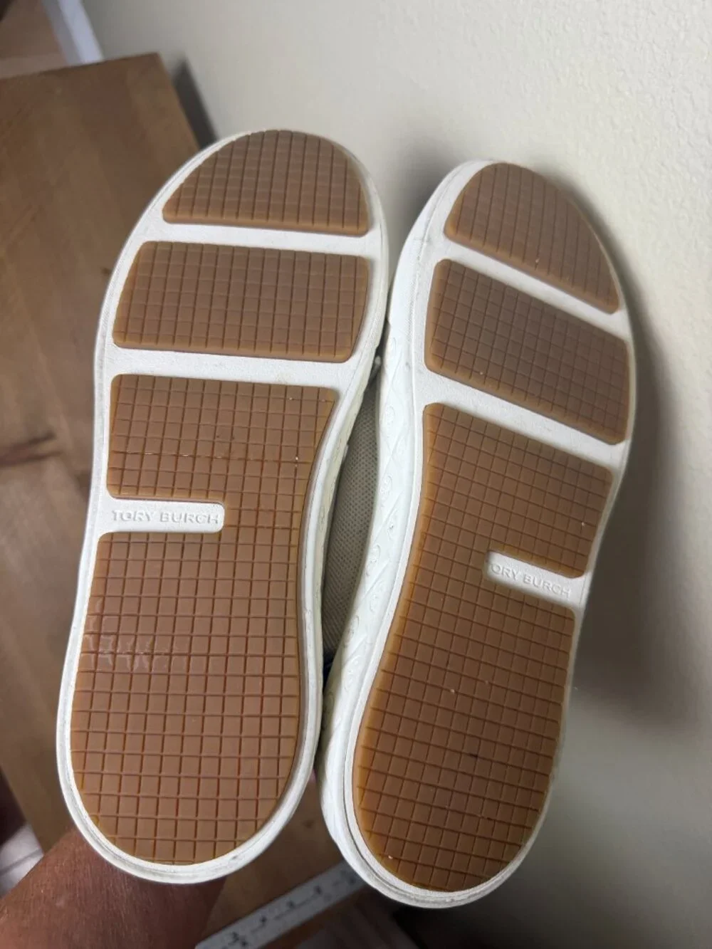 Tory Burch Ladybug Low Top Sneaker Cream & Blue Size 8